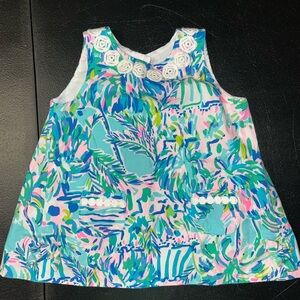 Lilly Pulitzer Baby Lilly Shift Dress Blue Ibiza Cabana cocktail